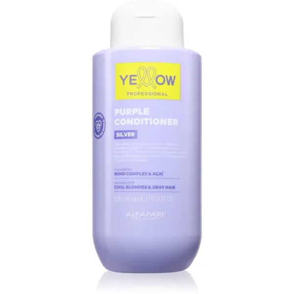 Yellow Professional Silver Purple Conditioner balsam hranitor neutralizeaza tonurile de galben 500 ml