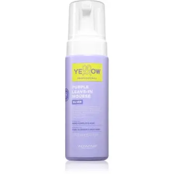 Yellow Professional Silver Purple Leave-In Mousse spumă de păr neutralizeaza tonurile de galben