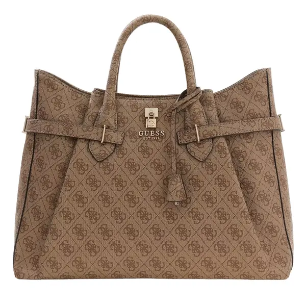 Yesba logo handbag latte logo
