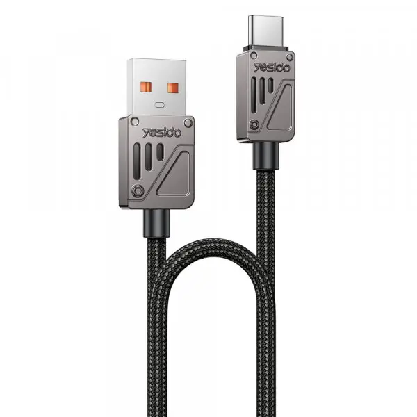 Yesido Cablu Date si Incarcare USB-A - USB-C Yesido CA135C, 18W, 1.2m, Negru