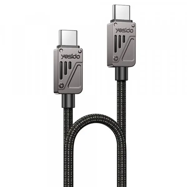 Yesido Cablu Date si Incarcare USB-C - USB-C Yesido CA196, 60W, 1.2m, Negru