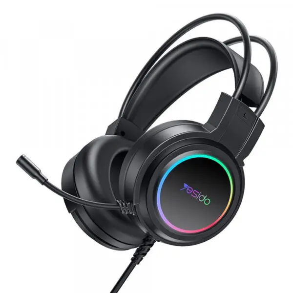 Yesido Casti Gaming USB Yesido EK05, RGB, 1.2m, Negru