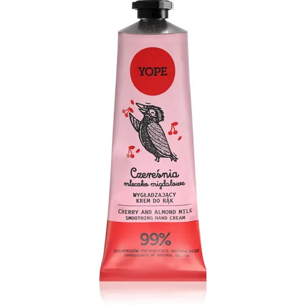 Yope Cherry & Almond Milk cremă naturală de mâini 50 ml