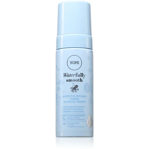 Yope Waterfully Smooth Foam spuma exfolianta pentru curatare faciale 150 ml
