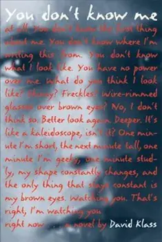 You Don't Know Me, Paperback/David Klass