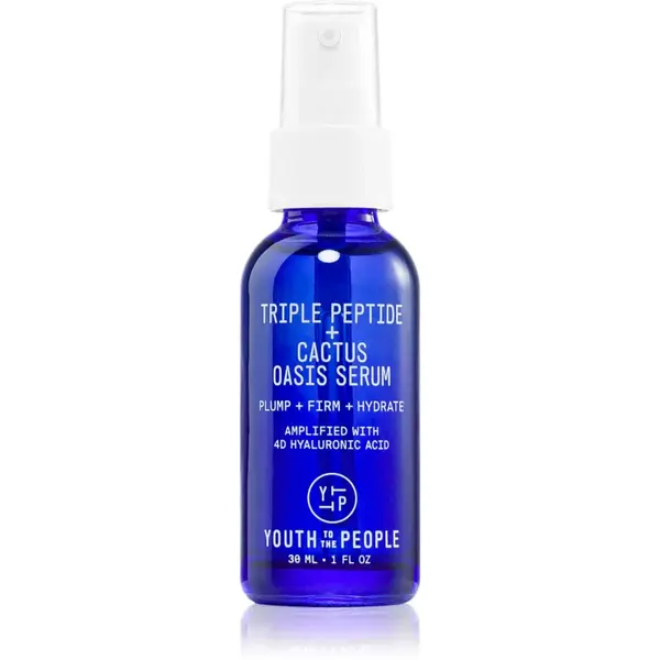 Youth To The People Oasis Triple Peptide + Cactus Serum ser facial pentru față și gât 30 ml
