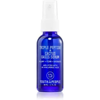 Youth To The People Oasis Triple Peptide + Cactus Serum ser facial pentru față și gât