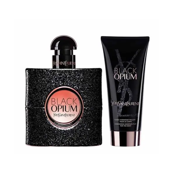 YSL Black Opium Set cadou pentru Femei Volum EDP 50 ml + 50 ml loțiune de corp
