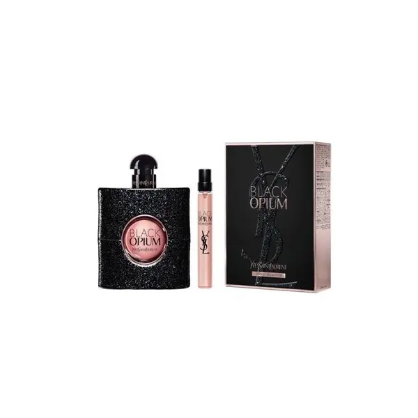 YSL Black Opium Set cadou pentru femei Volum EDP 90 ml + EDP 10 ml