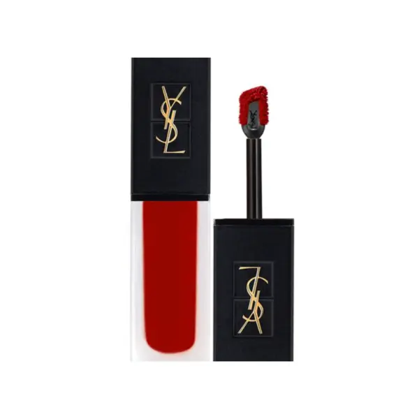 YSL Ruj lichid Tatouage Couture Velvet Cream cu efect mat Tester Volum 212 Rouge Rebel