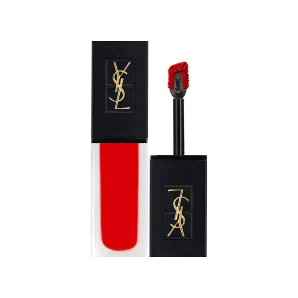 YSL Ruj lichid Tatouage Couture Velvet Cream cu efect mat Tester Volum 201 Rouge Tatouage