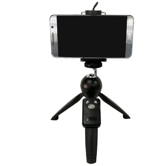 Yunteng Mini Trepied Yunteng YT-208 cu cap tip bila 1/4 suport de telefon si telecomanda
