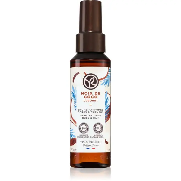 Yves Rocher Bain de Nature spray parfumat pentru corp și păr pentru femei Coconut 100 ml