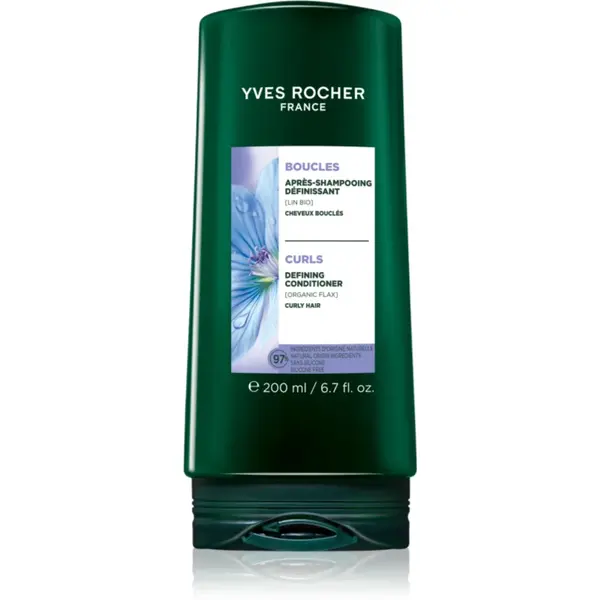 Yves Rocher Boucles balsam pentru păr creț with organic flax 200 ml