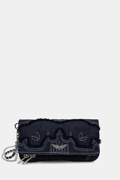 Zadig&Voltaire geantă crossbody pentru femei din denim