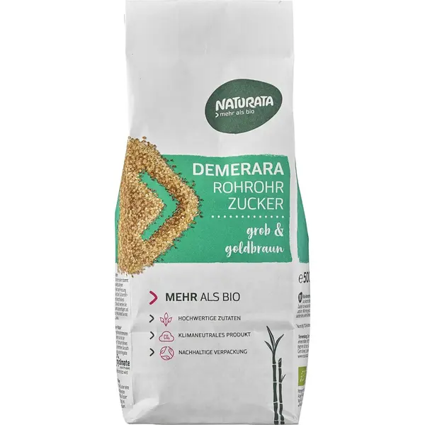 Zahar brut din trestie Demerara, eco - 500 g