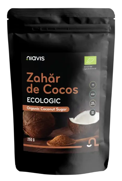 Zahar de cocos ecologic, 250g, Niavis
