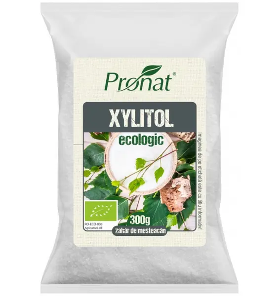 Zahar de mesteacan bio cristale, 100% xylitol, 300g