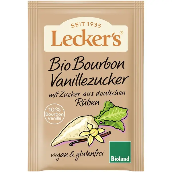 Zahar de sfecla vanilat cu vanilie Bourbon 3x8g fara gluten si vegan, eco - 24 g