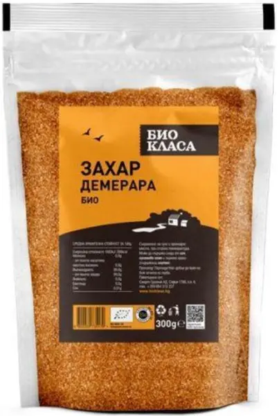Zahăr Demerara, 300 g, calitate bio