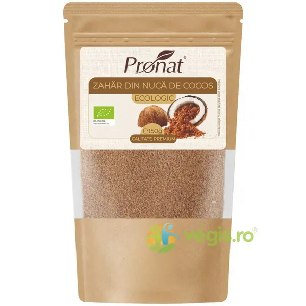 Zahar din Nuca de Cocos Ecologic/Bio 150g