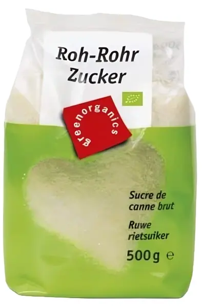 Zahăr din trestie, nerafinat, 500 g, Green