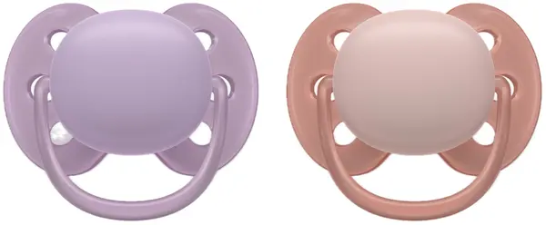Zalăgălki Philips Avent - Ultra moi, 6-18 luni, 2 bucăți, pastelate, pentru fetiță