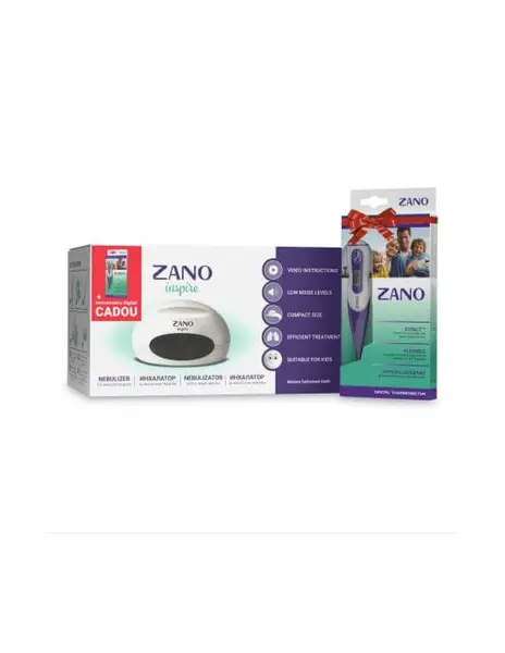 Zano Inspire Nebulizator cu compresor pentru copii si adulti + Zano Termometru