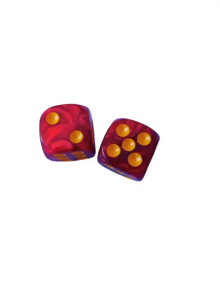 Zaruri perlate rosu 16 mm - set 2 bucati