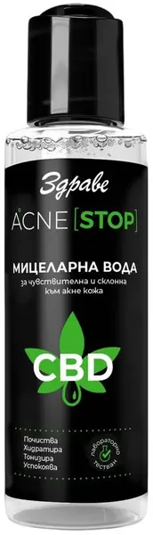 Zdrave Acne Stop Apă micelară CBD, 150 ml