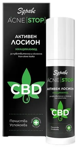 Zdrave Acne Stop Loțiune activă CBD, 50 ml