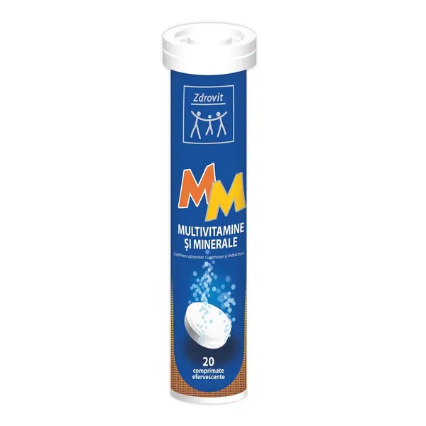 Zdrovit MM Multivitamine si Minerale 20 comprimate efervescente