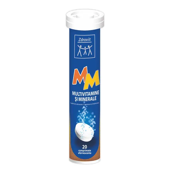 Zdrovit Multivitamine si Minerale, 20 comprimate efervescente