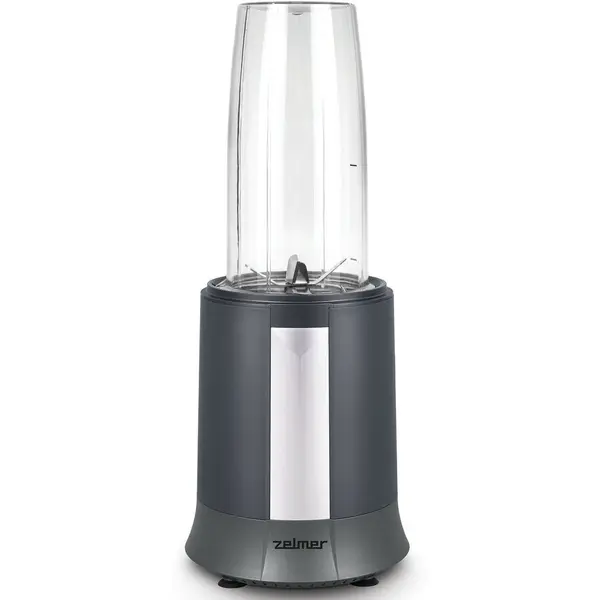 ZELMER Blender portabil Zelmer ZSB3200, 1200 W, 6 lame din otel inoxidabil, 2 capace sport cu flip-top, Negru
