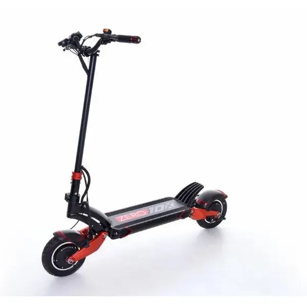 ZERO Trotineta electrica Zero 10x, Baterie 21Ah/60V, Autonomie 60-80 Km, Viteza 65 Km/h, Motor 2 x 1200W, Roti pneumatice 10, Frane hidraulice, Negru