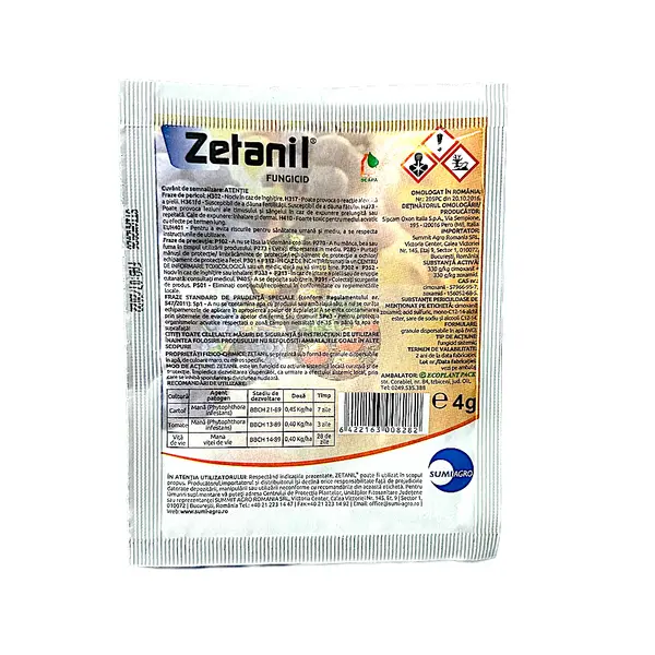 Zetanil 4 gr, fungicid, Sumi Agro, mana (vita de vie, tomate, cartof) - Default Title
