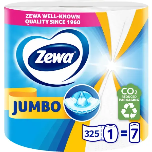 Zewa Jumbo Prosop hartie, 2 straturi, 1 rola, 325 foi