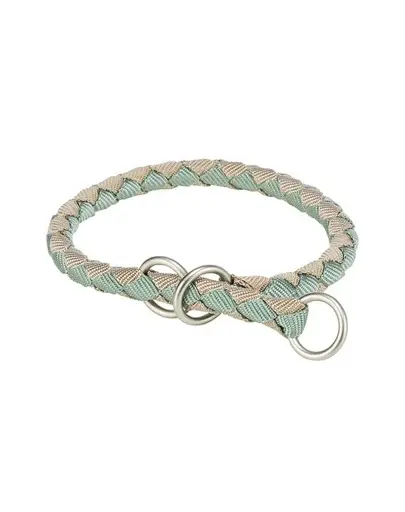 Zgardă câini pui reglabilă confort TRIXIE Cavo XS–S: 25–31 cm/o 12 mm salvie/nisip
