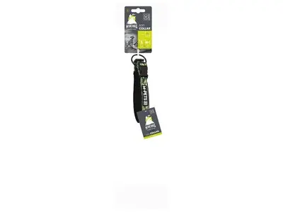 Zgarda cu captuseala moale pentru caini, MILITARY, camuflaj verde, S