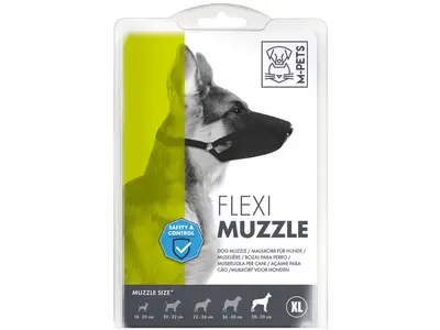 Zgarda cu sistem de semi-choke, KOMBI M-PETS, negru, L, 2,5x41 cm/56 cm