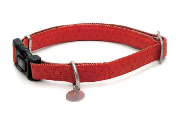 Zgarda pentru caini Croci Mylord, marime S, 20 - 30 cm, rosu