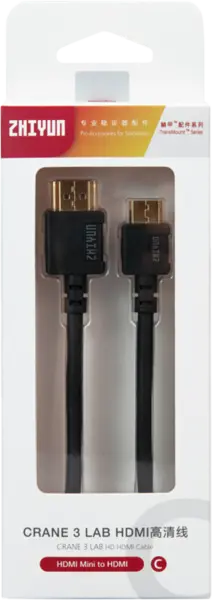 Zhiyun Cable HDMI Mini to HDMI, Cablu HDMI la Mini HDMI