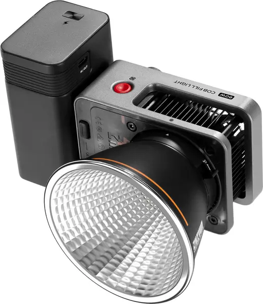 Zhiyun Molus X60 Combo Lampa LED, 60W, Bi-Color 2700K-6500K, 2680 Lux, Include Battery Grip, Mini Reflector si Diffusion dome