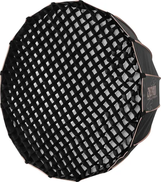 Zhiyun Softbox Parabolic 90D 90 cm, Montura Bowens, Quick Setup 16 Tije, Include Grid si 2 Difuzii, Pentru Studio si Interviu