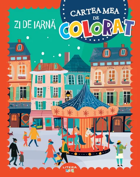 Zi de iarna. Cartea mea de colorat