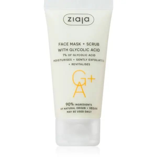 Ziaja Face Mask + Scrub with Glycolic Acid masca exfolianta 55 ml