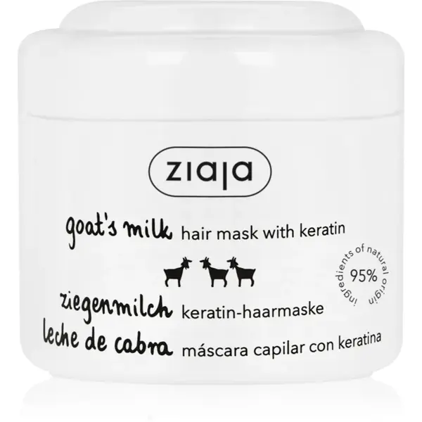 Ziaja Goat's Milk mască fortifiantă pentru păr uscat și deteriorat 200 ml