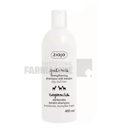 Ziaja Goat's Milk Sampon cu keratina 400 ml