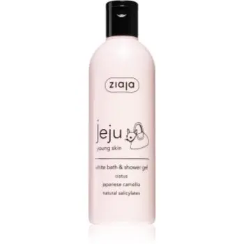 Ziaja Jeju Young Skin gel de dus si baie alb