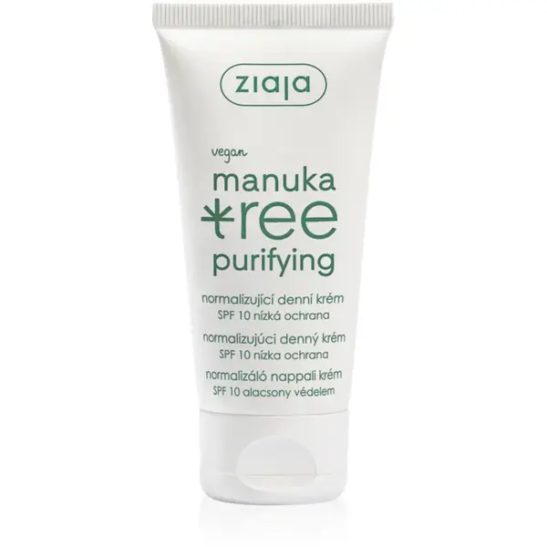 Ziaja Manuka Tree Purifying cremă normalizatoare de zi SPF 10 50 ml